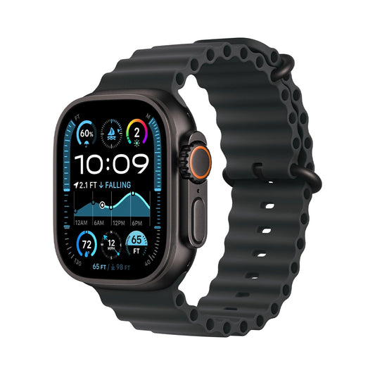 Apple Watch Ultra 2 Titan Schwarz Ocean Armband Schwarz Wie Neu