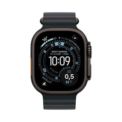 Apple Watch Ultra 3 Titan Schwarz Ocean Band Schwarz Sehr Gut