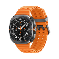Samsung Galaxy Watch Ultra 2025 Titan Grau Armband Orange Wie Neu
