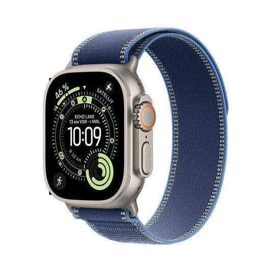 Apple Watch Ultra 3 Titan Natur Trail Loop Blau M/L Sehr Gut