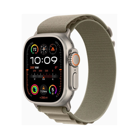 Apple Watch Ultra 2 Titan Alpine Loop Olive S 49mm wie Neu