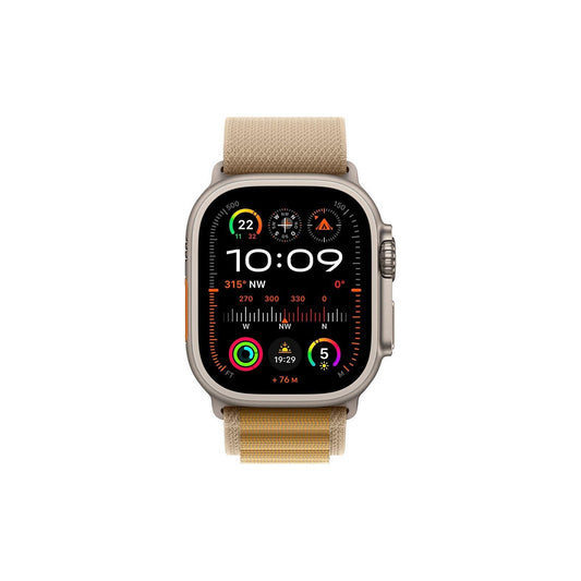 Apple Watch Ultra 2 (2024) Titan Natur Alpine Loop Mandel M NEU OVP