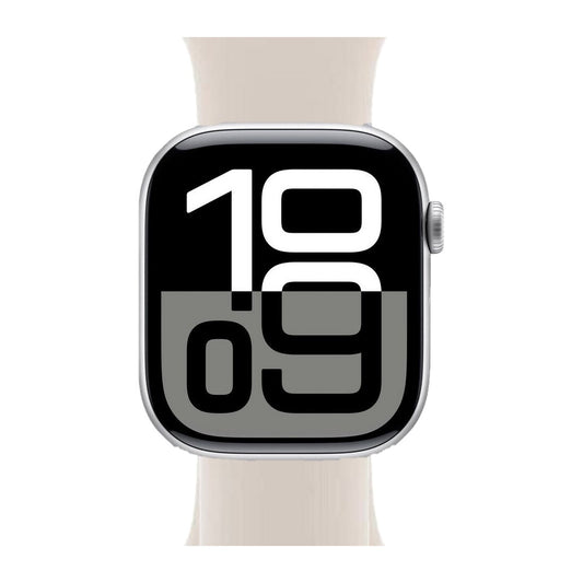 Apple Watch Series 10 GPS 46mm Silber Sportarmband Polarstern Wie Neu