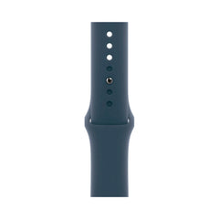 Apple Watch Series 9 Wifi 45mm Silber Sturmblaues Sportarmband Gut