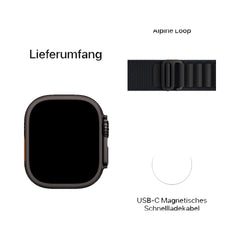 Apple Watch Ultra 3 Titanium Black Alpine Loop Black S Neu Sonstige