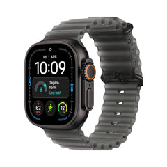Apple Watch Ultra 4 Titan Schwarz Ocean Band Schwarz Wie Neu