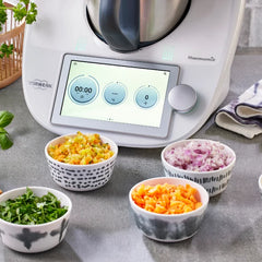 Vorwerk Thermomix TM6 Weiß + Transporttrolley Gut