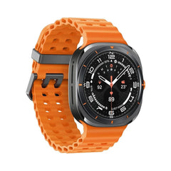 Samsung Galaxy Watch Ultra 2025 Titan Grau Armband Orange Wie Neu