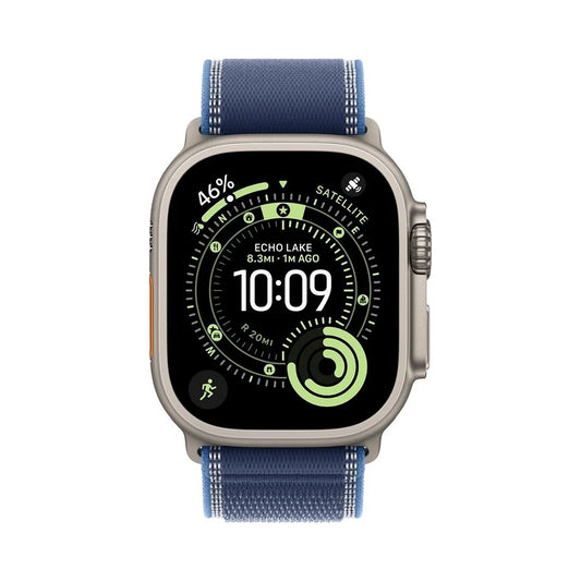 Apple Watch Ultra 3 Titan Natur Trail Loop Blau M/L Sehr Gut