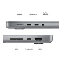 Apple MacBook Pro 14" M2 Pro 16GB 512GB Space Grau, Zustand Neuwertig – Bild 3 von 4