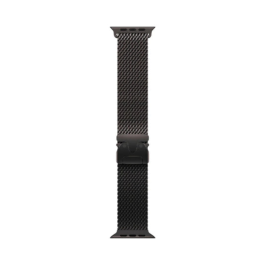 Apple Armband Milanaise 49mm Titan schwarz M wie Neu