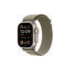 Apple Watch Ultra 2 Titan Alpine Loop Oliv 49mm Large Sehr Gut